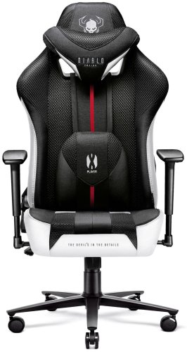Diablo chairs Diablo X-Player 2.0 Black - White King Size Gaming Chair