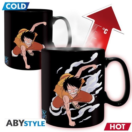 Abystyle ONE PIECE Mug - Luffy & Ace | Heat Change 460 ml