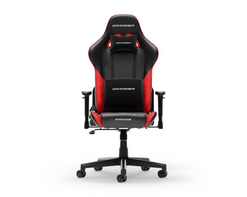 Dxracer Prince Series L Black &amp; Red PVC Leather ergonomic chair (F24-LTC-NR)