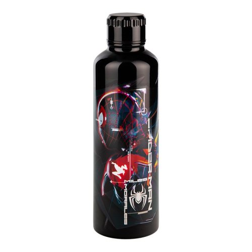 Paladone Spider-Man Metal Water Bottle - Miles Morales | 500ml