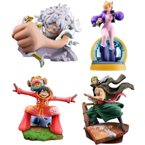 Megahouse One Piece Petitrama PVC Mini Mystery Statue Re Birth Egghead (1 pcs.)