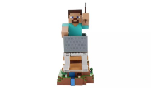 Exquisite gaming Minecraft Steve Cable Guy stand
