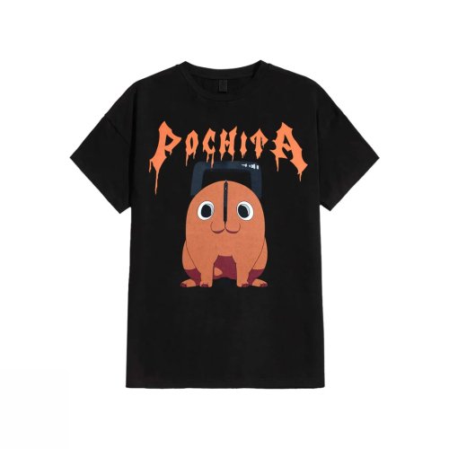 Difuzed Chainsaw Man - Pochita The Chainsaw Devil Men's Short Sleeved T-shirt | M Size