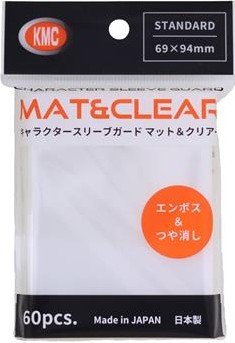KMC Standard Sleeves &ndash; Character Sleeve Guard MAT &amp; CLEAR (60 pcs.) | 64x94 mm