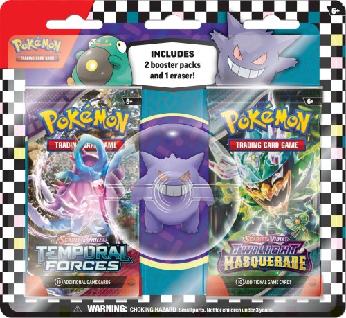 The pok&eacute;mon company international Pokemon TCG - Back to School Eraser Blister Set 2024 - Gengar