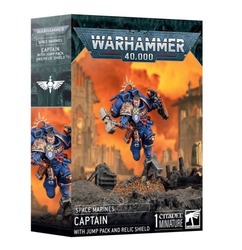 Games workshop Warhammer 40,000 - Space Marines: Captain with Jump Pack and Relic Shield