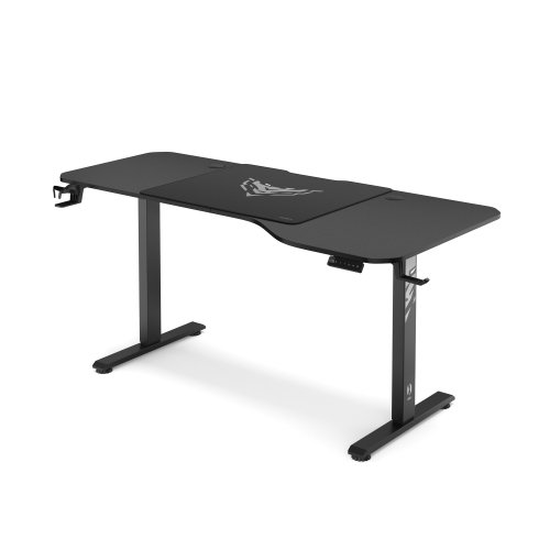 Diablo chairs Diablo X-Tension 1400 Black electric height adjustable gaming desk | 1400 x 600 x 1170 mm