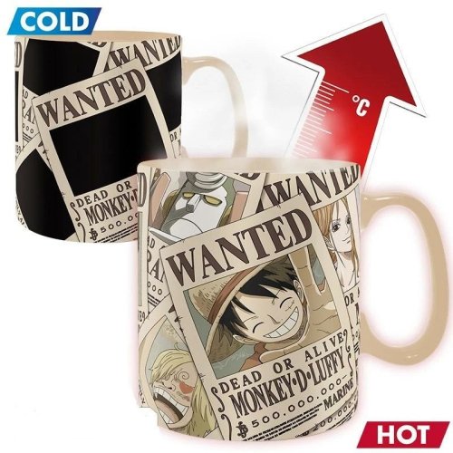 Abysse corp ONE PIECE Mug - Wanted | Heat Change 460 ml