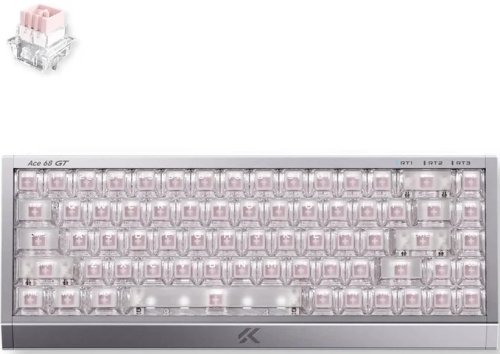 Mchose Ace 68 GT Wired Gaming Keyboard | Mount Tai Magnetic Switch GT | Aero Silver