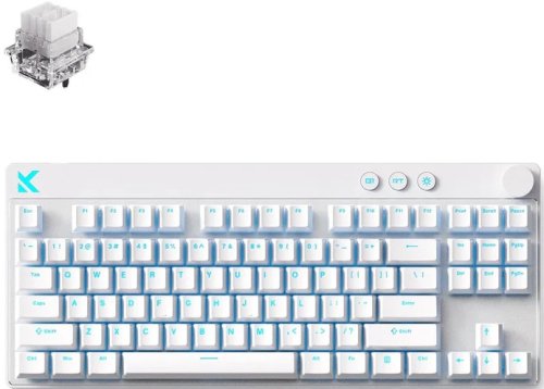 Mchose Mix 87 Wired Magnetic Gaming Keyboard | US | Mount Tai Magnetic Switch | White