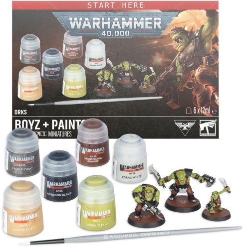 Games workshop Warhammer 40,000: Orks Boyz + Paints