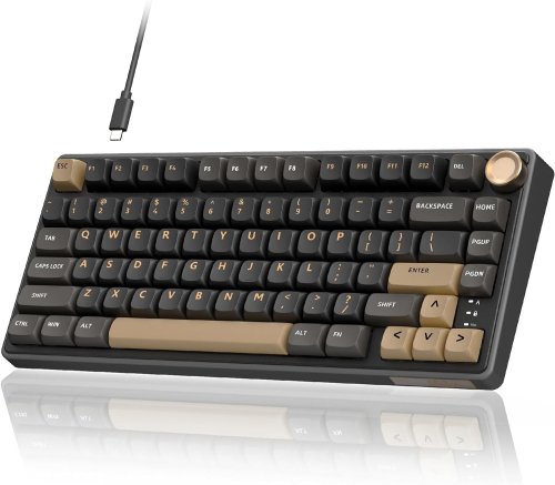 Royal kludge RK R75 RGB Phantom wired keyboard | 75%, Hot-swap, Silver switches, US