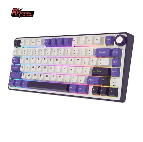 Royal kludge RK R75 RGB Blackberry wired keyboard | 75%, Hot-swap, Blue switches, US