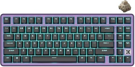 Royal kludge RK X87 Blackberry Mousse Wired Keyboard | 87%, Hot-swap, Cream switches