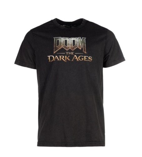 Dpi merchandising gmbh DOOM - The Dark Ages - Acid Washed Logo T-shirt | L Size