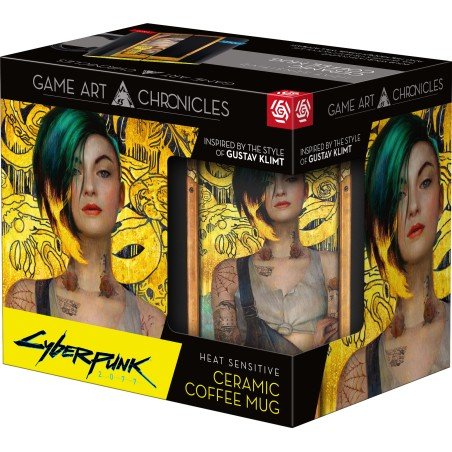 Good loot Cyberpunk 2077 Judy &amp; Gustav Klimt Mug | Heat-responsive 450 ml