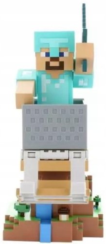 Exquisite gaming Minecraft - Steve in Diamond Armor Cable Guy Stand