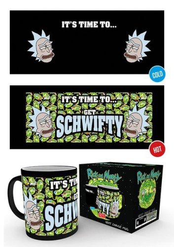 Gb eye RICK AND MORTY Get Schwifty heat change mug
