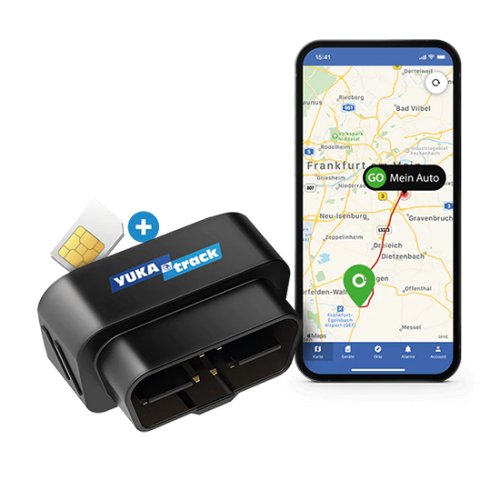IoT YUKAtrack AIO GPS OBD2 Car Tracker with SIM + Data Flat