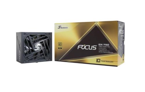 Power Supply|SEASONIC|FOCUS GX ATX 3.0|750 Watts|Efficiency 80 PLUS GOLD|MTBF 100000 hours|FOCUS-GX-750-V4