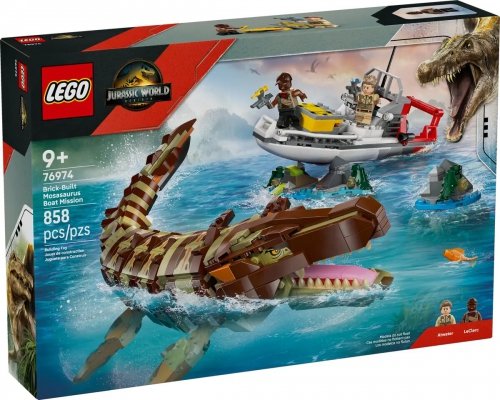 Lego 76974 - Jurassic World Brick-Built Mosasaurus Boat Mission