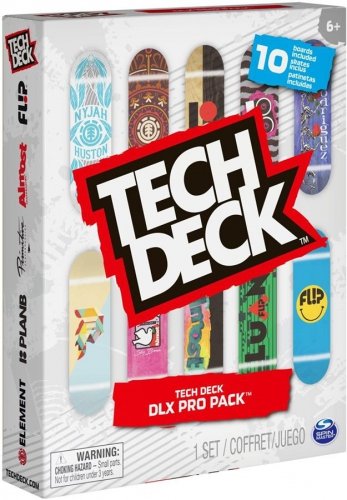 Spin master - Tech Deck DLX Pro Pack 10 Boards Included Skate Fingerboard