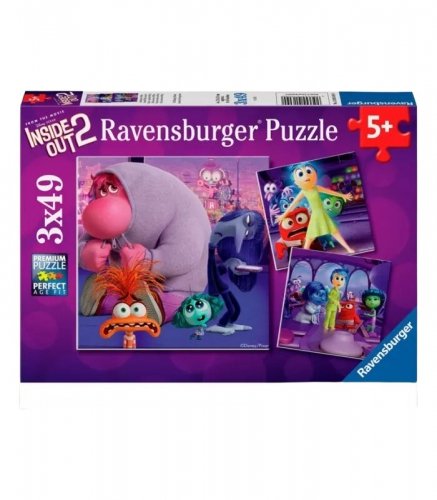 Ravensburger - Puzzle 3x49 Inside Out 2