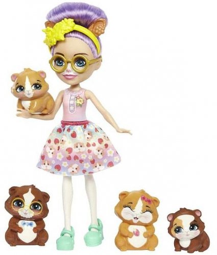 Mattel - Enchantimals Family Toy Set Purple Hair Doll