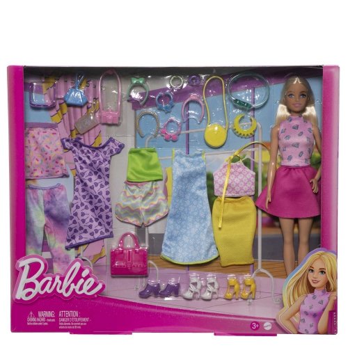 Mattel - Barbie Clothes And Doll Mix-and-Match Fashions And Accessories