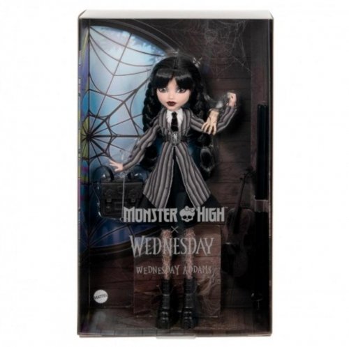 Mattel - Monster High x Wednesday Addams Doll with Thing