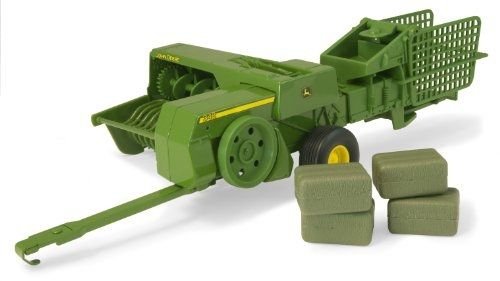 Tomy - Britains Big Farm John Deere 348 Square Bailer And 4 Bales