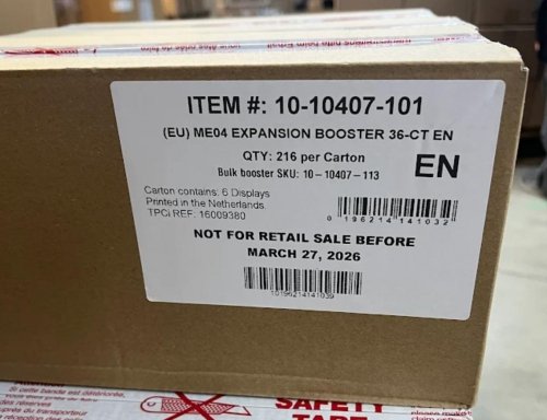 Pok&eacute;mon Pokemon - TCG Mega Evolution Chaos Rising Booster Display 6x36 Pcs