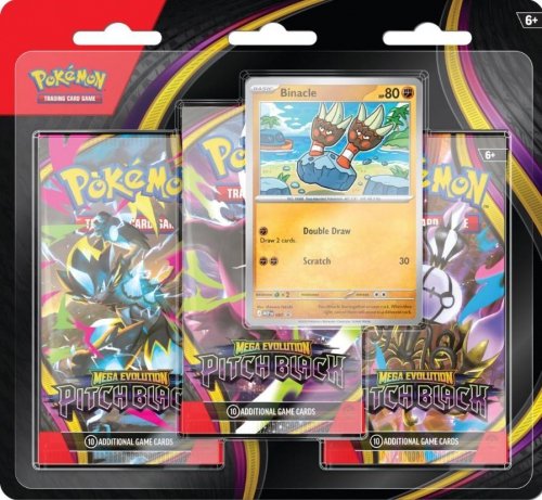 Pok&eacute;mon Pokemon - TCG Mega Evolution Pitch Black 3-Pack Blister Booster