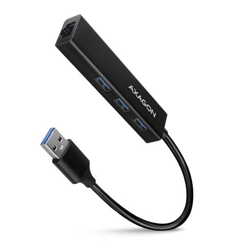 Axagon I/O HUB USB3.2 3PORT GLAN/0.2M HMA-GL3A
