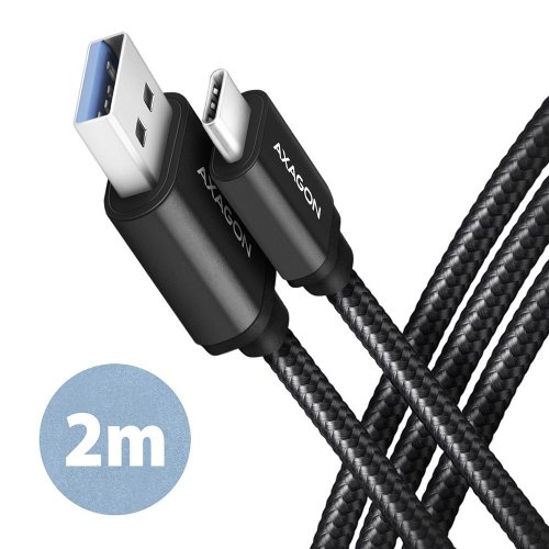 Axagon CABLE USB-C TO USB3.2 2M/BLACK BUCM3-AM20AB
