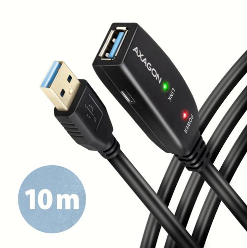 Axagon CABLE USB3.2 A-M/A-F ACTIVE/10M ADR-310