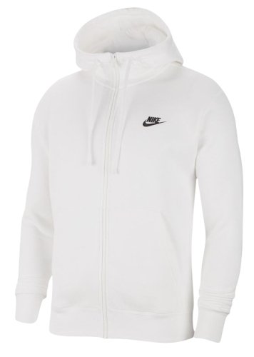Nike Swoosh M Club Hoodie FZ BB - white/white/black