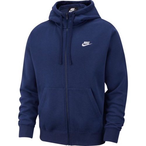 Nike Swoosh M Club Hoodie FZ BB - midnight navy/midnight navy/white