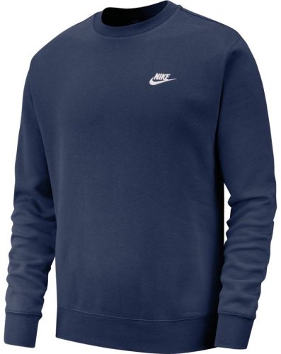 Nike Swoosh Club Crew M - midnight navy/white