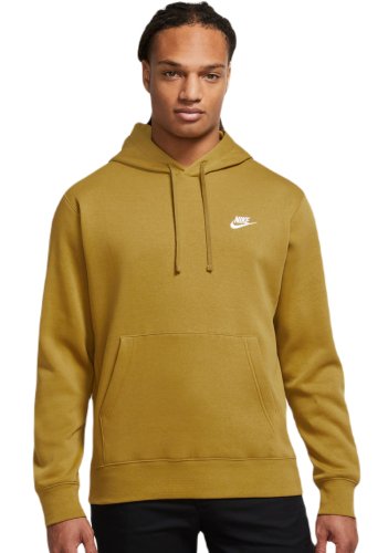 Nike Sportswear Club Fleece Pullover Hoodie - bronzine/bronzine/white