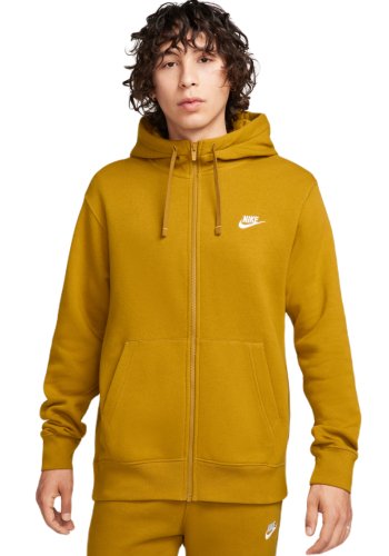 Nike Swoosh M Club Hoodie FZ BB - bronzine/bronzine/white