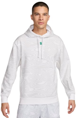 Nike Court Heritage Dri-Fit Fleece Tennis Hoodie - white/white