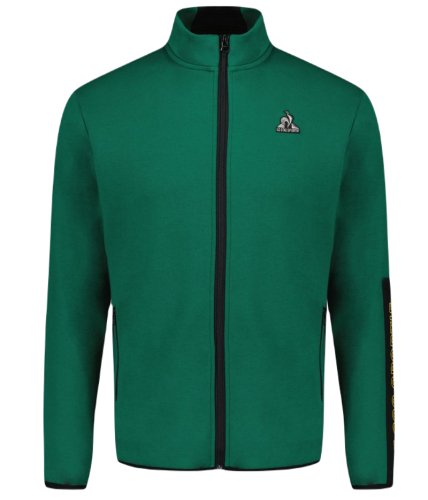 Le coq sportif TECH Full Zip Sweat N&deg;1 SS23 - vert fonc&eacute; camuset