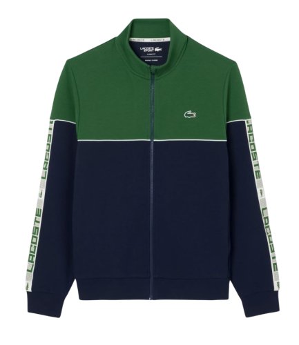 Lacoste Zipped Colour-Block - navy blue/green