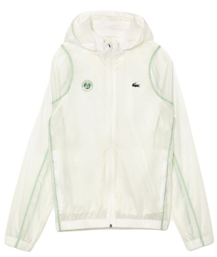 Lacoste SPORT Roland Garros Edition After-Match Jacket - white/green