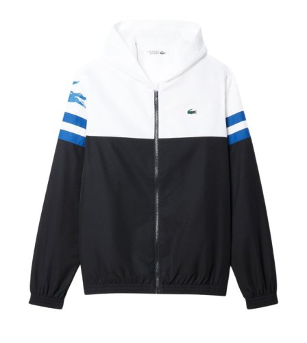 Lacoste Water-Repellent Hooded - black/blue/white