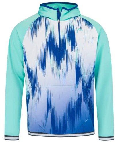 Head Topspin Hoodie - turquoise/print vision