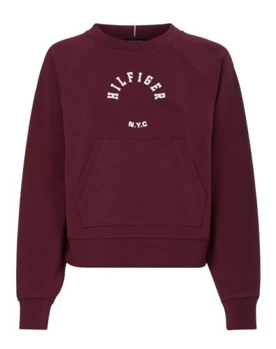Tommy hilfiger RLX Sueded Modal C NK Sweatshirt - sueded rouge