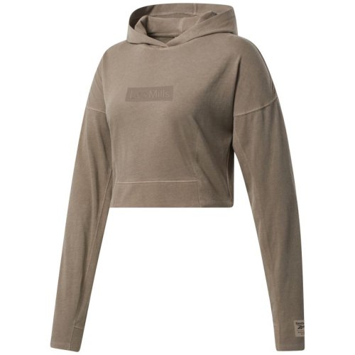 Reebok Les Mills Natural Dye Lightweight Hoodie W - boulder grey