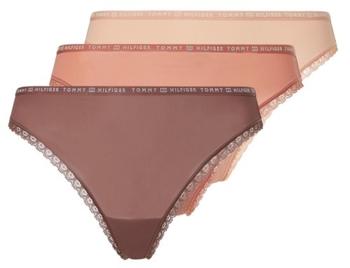Tommy hilfiger Thong 3P - overshadow/mineralize/guava